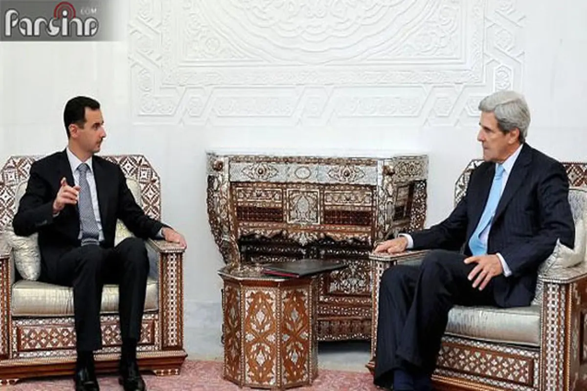 عکس: بشار الأسد و سناتور جان کری