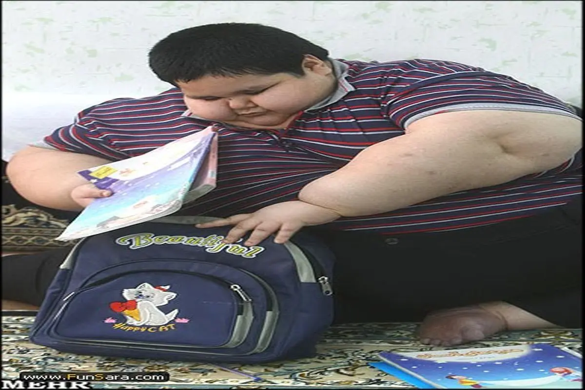 پای صحبت های چاق‌ترین پسر ایران+عکس