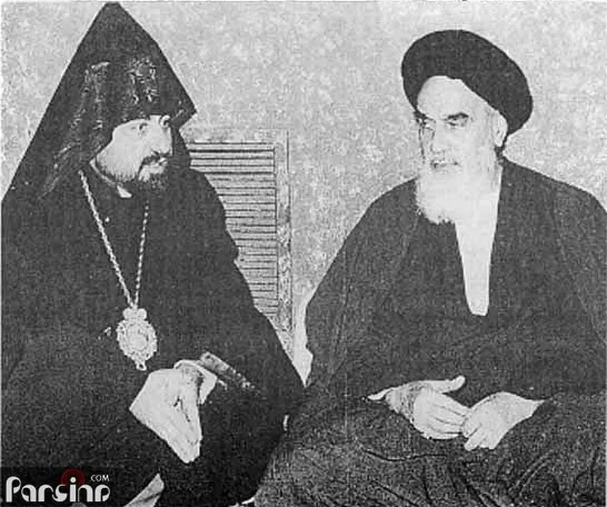 عکس: دیدار اسقف اعظم ارامنه با امام‌خمینی