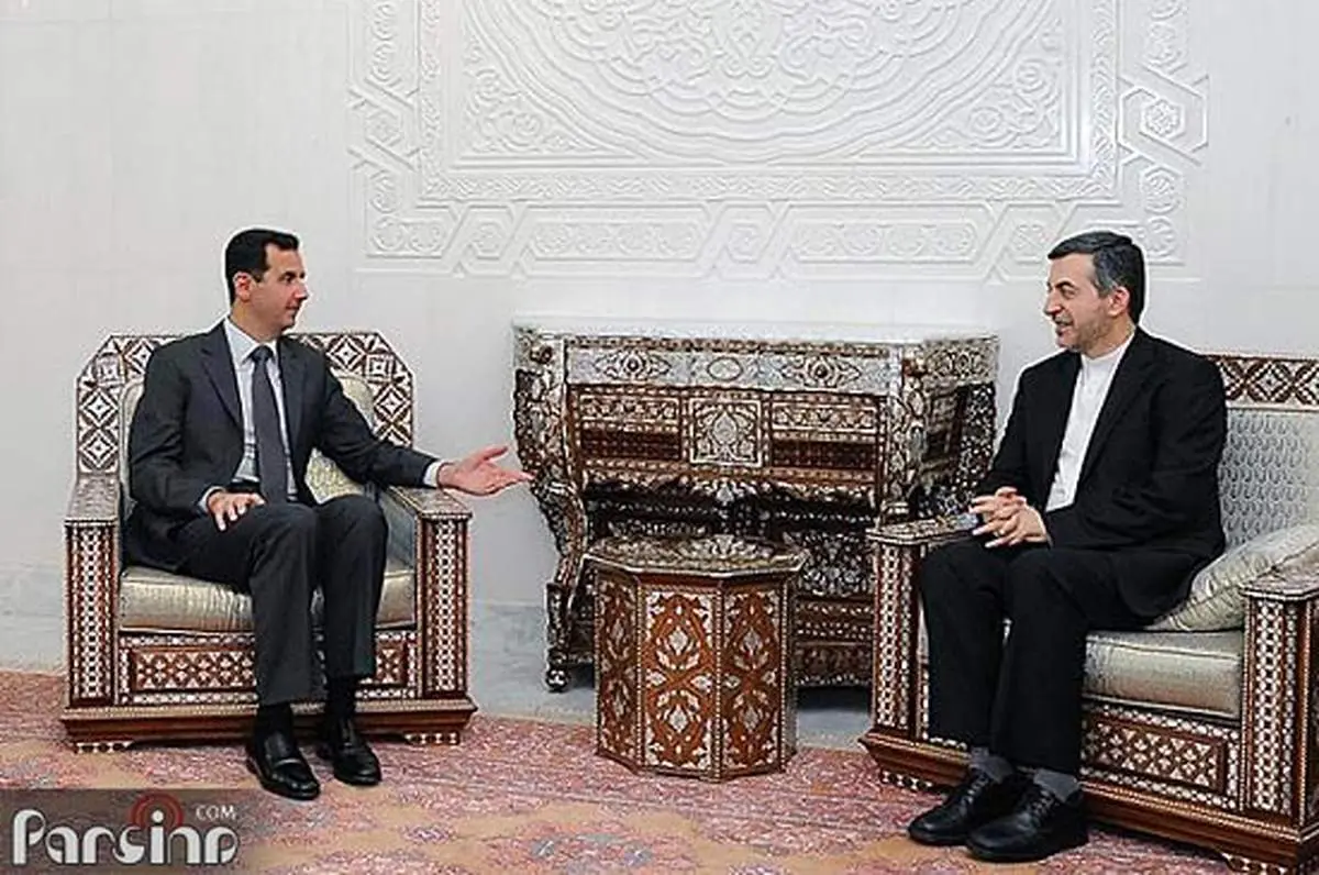 عکس: دیدار اسفندیار رحیم‌مشایی با بشار الأسد