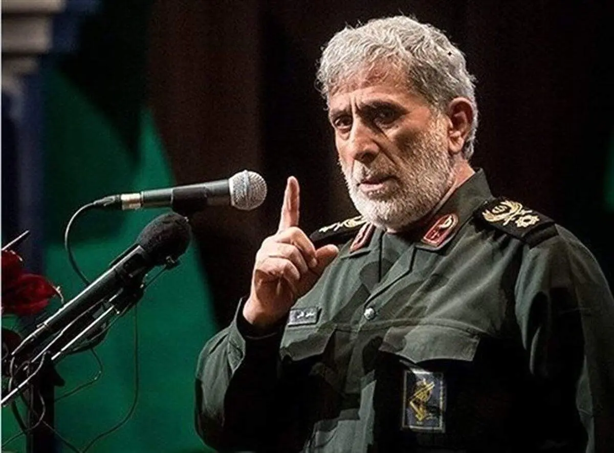 سردار قاآنی: آمریکا را در فرصت مناسب پاسخگو می کنیم+ فیلم