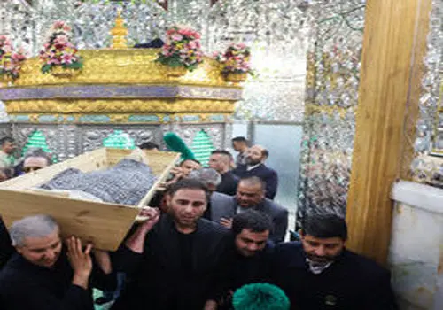 تصاویری از فرزندان مرحوم اکبر هاشمی رفسنجانی در مراسم تشییع عمویشان