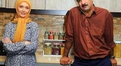 قاب عاشقانه بازیگر سریال شمعدونی و نوعروسش