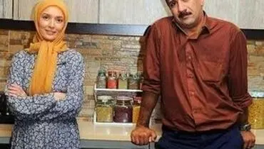 قاب عاشقانه بازیگر سریال شمعدونی و نوعروسش