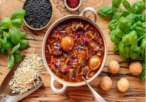 طرز تهیه خورشت خلال کرمانشاه
