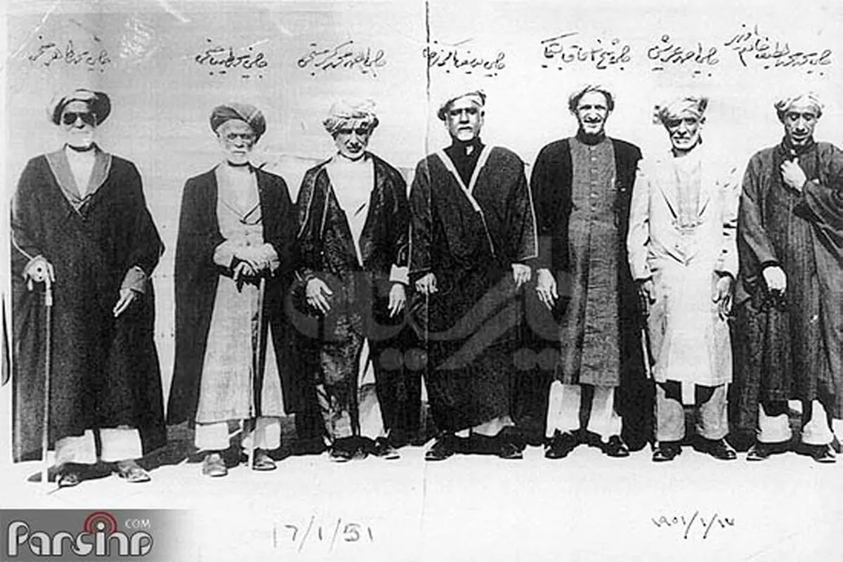 عکس: بازرگانان و ملاکان ایرانی در بحرین/ 1951