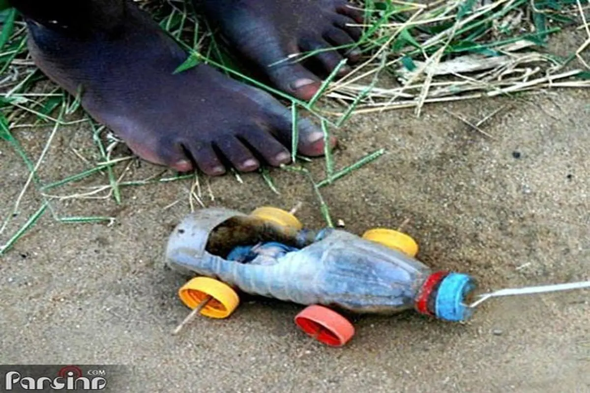 تصاویر: اسباب‌بازی‌های کودکان افریقایی