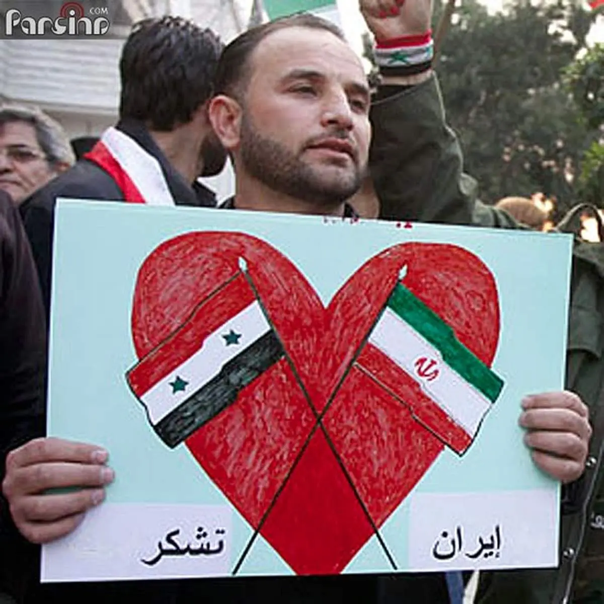 عکس: تشکر یک سوری از ایران