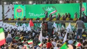 جشن هزار و پانصدمین سالروز میلاد پیامبر اسلام (ص) میدان ولیعصر تهران + فیلم