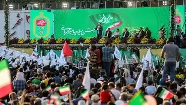 جشن هزار و پانصدمین سالروز میلاد پیامبر اسلام (ص) میدان ولیعصر تهران + فیلم