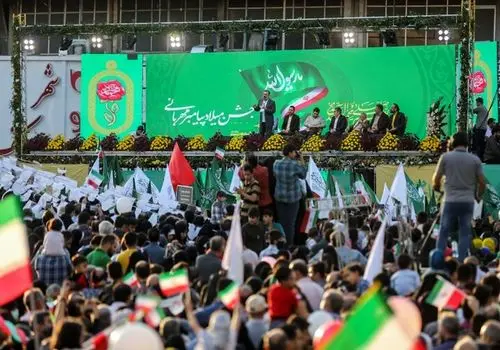 جشن هزار و پانصدمین سالروز میلاد پیامبر اسلام (ص) میدان ولیعصر تهران + فیلم