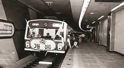 نقشه اولیه مترو تهران در سال ۱۳۵۳
