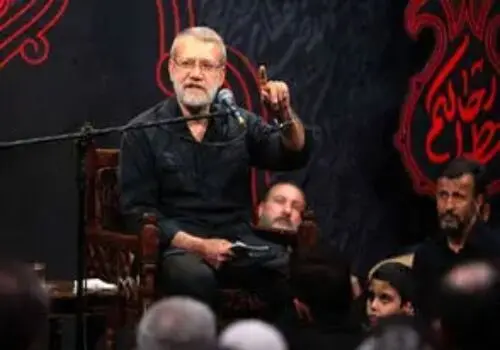 سنگ مزار شهیدان لاریجانی نصب شد