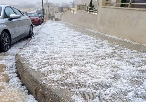 تصاویر وحشتناک بارش سنگین تگرگ در جنوب فرانسه