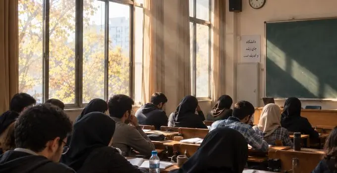 دانشجو سر کلاس حاضر می‌شود، پس استاد کجاست؟