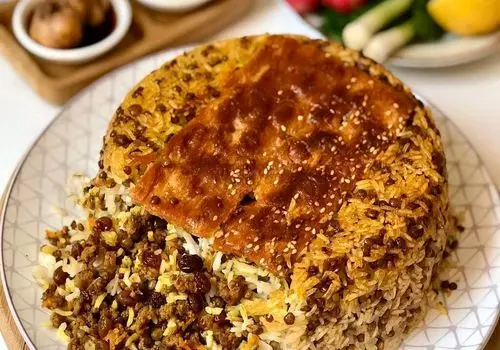 طرز تهیه عدس پلوی درباری