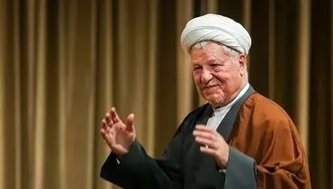 عکس زیر خاکی از ملاقات استاد فرشچیان با مرحوم هاشمی رفسنجانی
