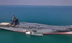 لحظه رونمایی از ناو پهپادبر شهید بهمن باقری + فیلم