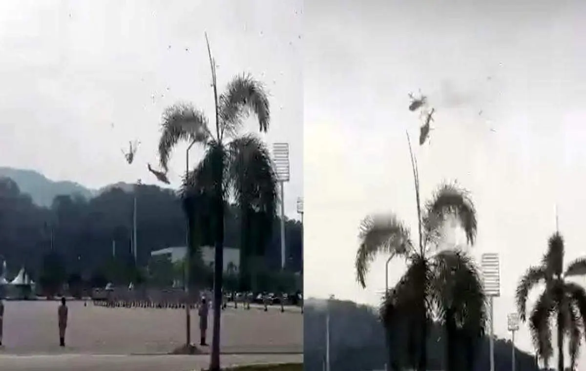 ۱۰ کشته در برخورد ۲ بالگرد ارتش مالزی