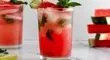 طرز تهیه موهیتو هندوانه هم با سودا و هم بدون آب گاز دار
