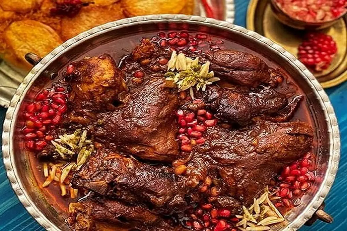 طرز تهیه مرغ ناردونی اصیل مازندران