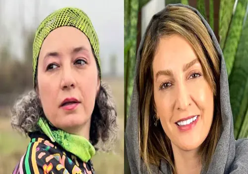عکس زیرخاکی از شقایق دهقان و سحر ولدبیگی