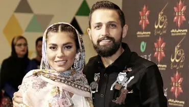 استایل خاص محسن افشانی و همسرش در یک مراسم+ عکس