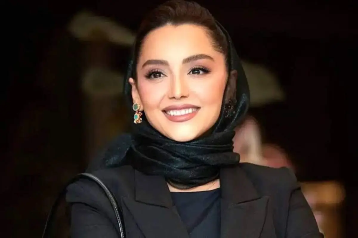 نازنین بیاتی مشکی‌پوش شد