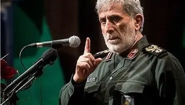 حضور متفاوت سردار قاآنی بعد از حمله تروریستی بر مزار حاج قاسم+تصاویر