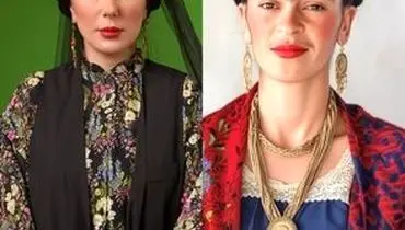 مرجانِ «نون خ»، با گریم به سبک فریدا جلب‌توجه کرد!