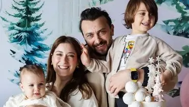تصاویر جدید هازال کایا بازیگر عشق ممنوع به همراه دخترش کنار دریا