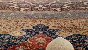 شکوه فرش ایرانی در مسجد سلطان قابوس؛الهام گرفته از معماری اصفهان/عکس