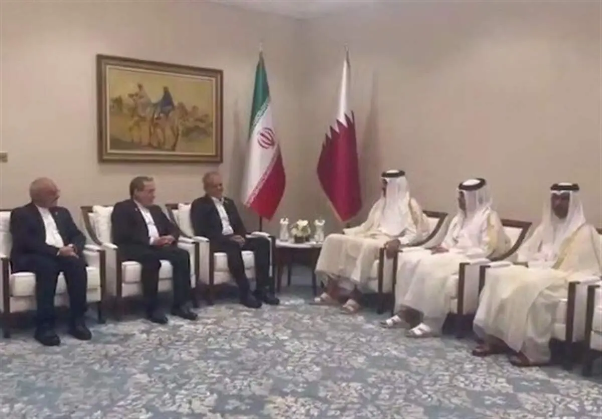 پزشکیان با تمیم بن حمد گفت‌وگو کرد