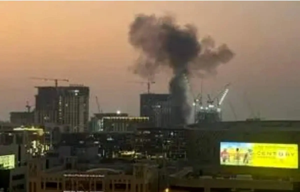 تصویری از حمله سپاه به پایگاه آمریکا در دوبی