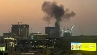 تصویری از حمله سپاه به پایگاه آمریکا در دوبی