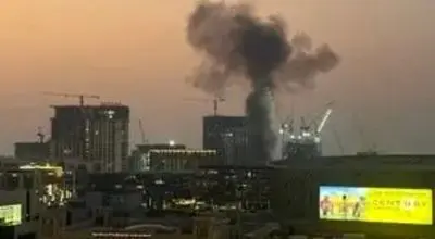 تصویری از حمله سپاه به پایگاه آمریکا در دوبی