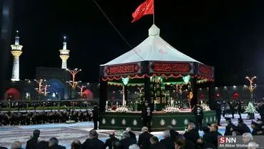 خطبه خوانی شب عاشورا در حرم مطهر رضوی + تصاویر