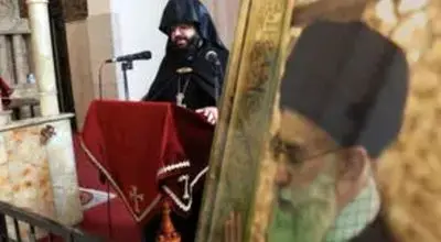 مراسم چهلم رهبر شهید انقلاب در کلیسای سرکیس مقدس/عکس