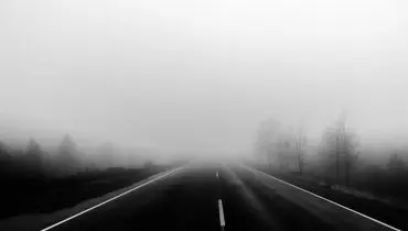 جزیره کیش در مه غرق شد