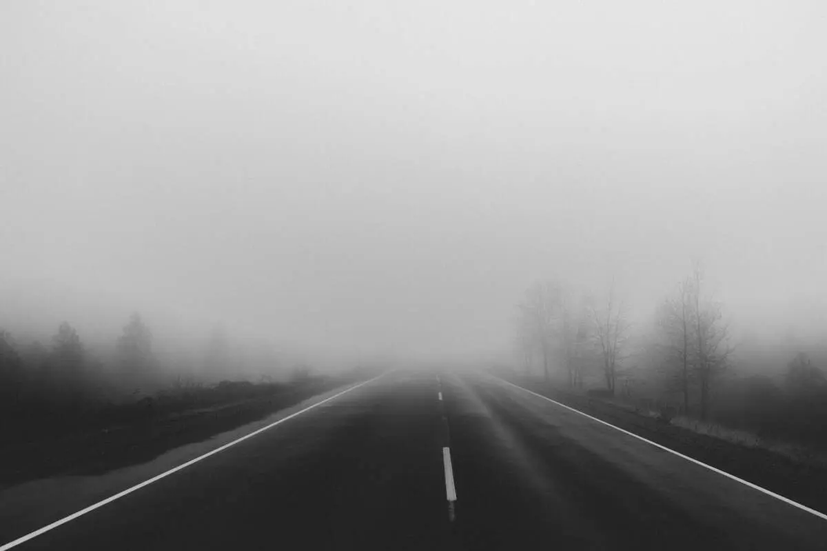 جزیره کیش در مه غرق شد