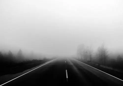 جزیره کیش در مه غرق شد