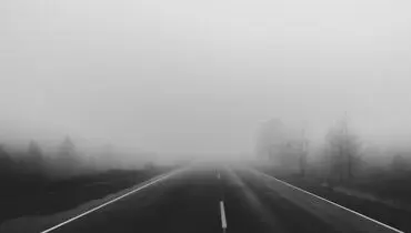 جزیره کیش در مه غرق شد