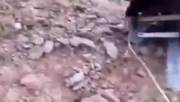 لاشه پهپاد صهیونیستی پس از ساقط شدن کشف شد