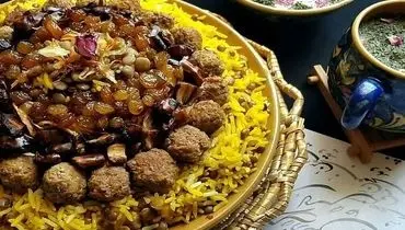 طرز تهیه عدس پلوی درباری