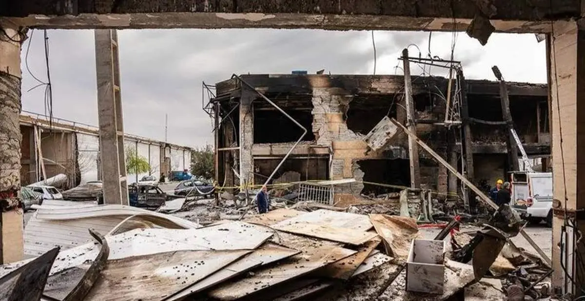 حجم خسارات در حمله به کرج را ببینید