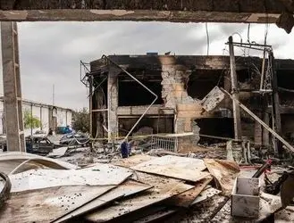 حجم خسارات در حمله به کرج را ببینید