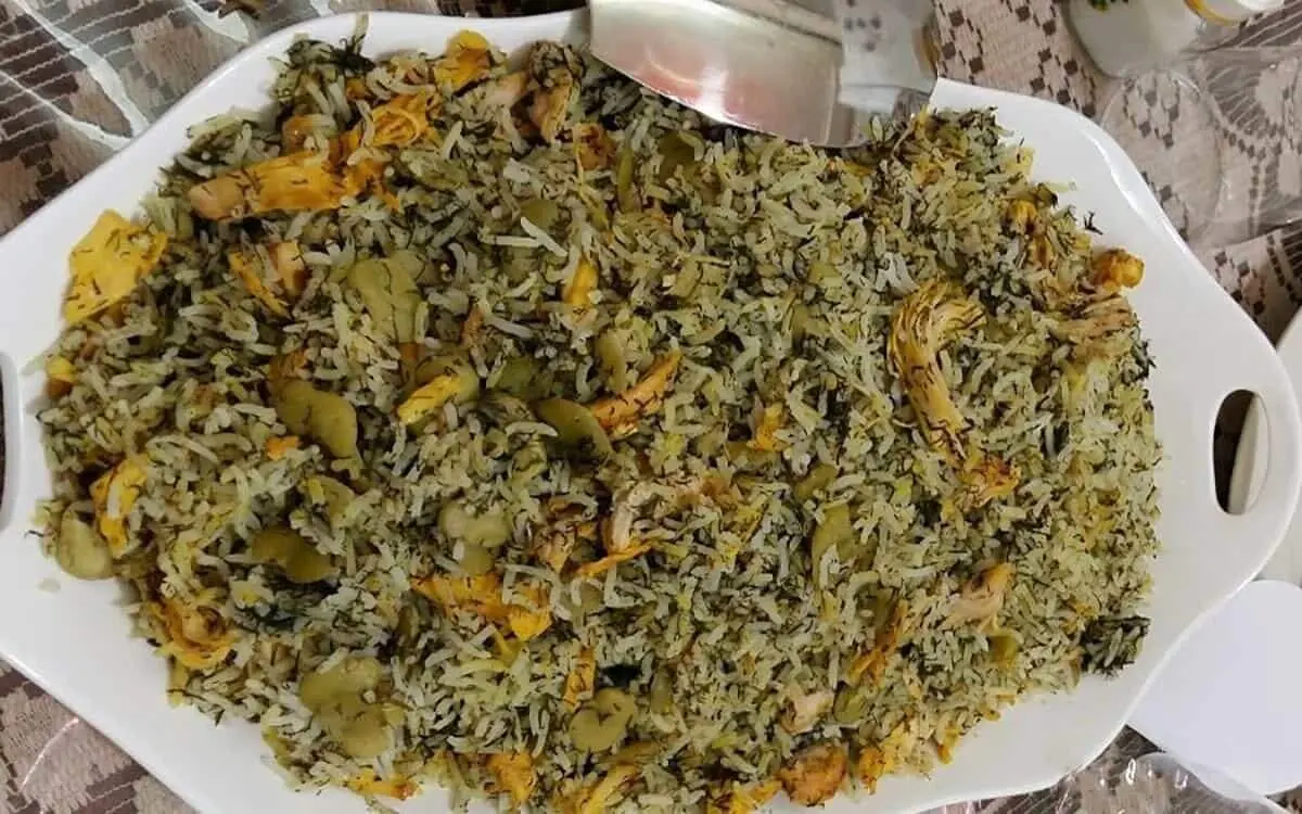 دستور پخت باقالی پلو با مرغ،غذایی پرطرفدار باطعم نوستالژیک
