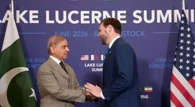 دیدار شهباز شریف با ونس 