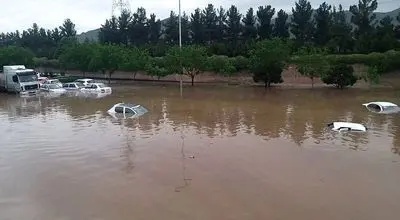 اسکله شهید رجایی زیر آب +فیلم