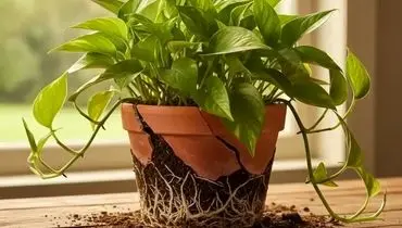 چطور بفهمیم گیاه به گلدان بزرگ‌تر نیاز دارد؟

